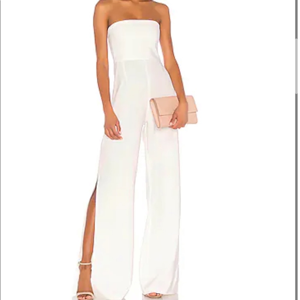 NOOKIE GLAMOUR JUMPSUIT IN WHITE